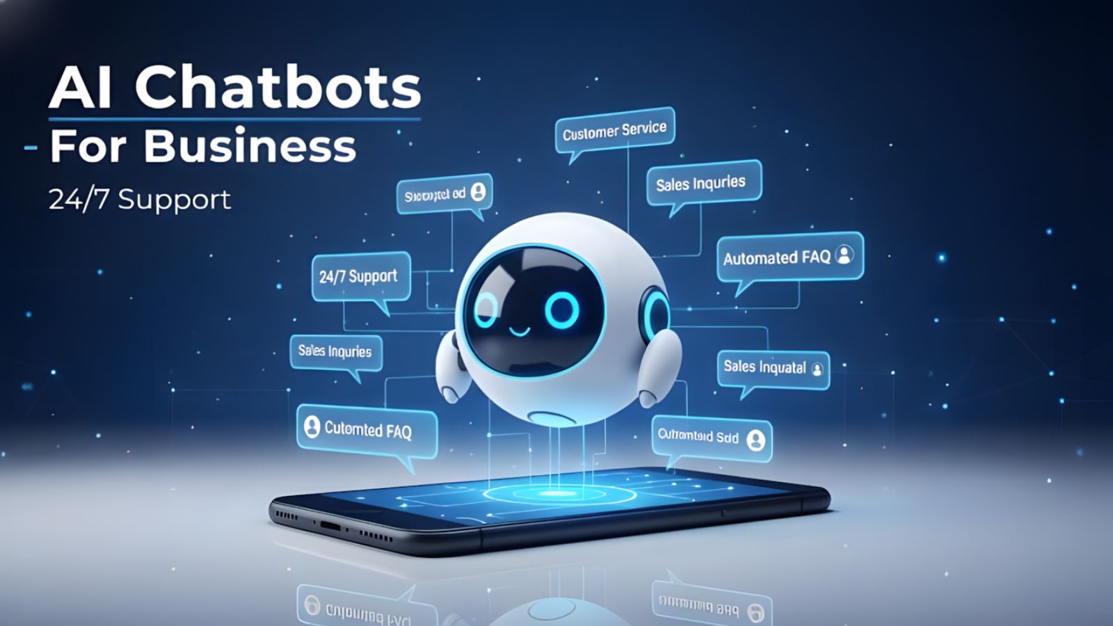 Chatbot AI chăm sóc khách hàng tự động 24/7 giúp doanh nghiệp nâng cao trải nghiệm khách hàng.